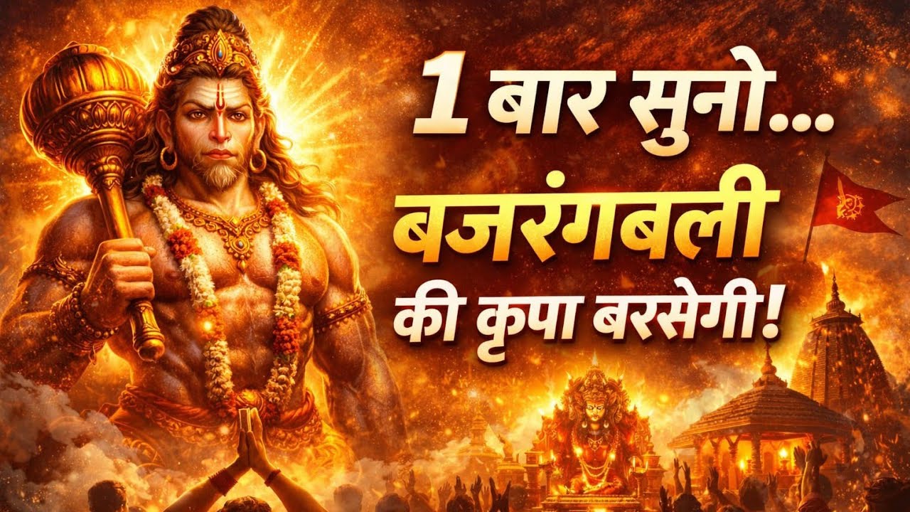 मंगलवार का चमत्कारी हनुमान भजन | 1 बार सुनो सारे संकट दूर होंगे | Jai Bajrangbali @Bhaktilap1M 