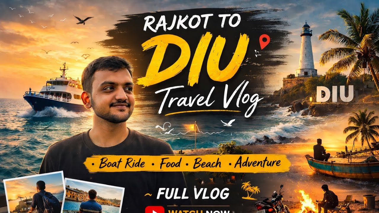 Holi Special Rajkot to Diu Vlog 🔥🌈