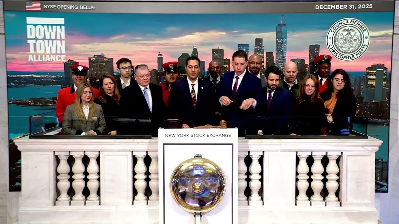 Downtown Alliance for New York and The Honorable Christopher Marte ring The Opening Bell&reg;