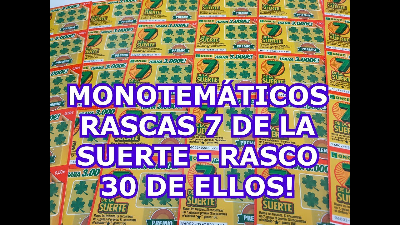 ESPECIAL RASCAS DE 50 CÉNTIMOS, RASCAS 7 DE LA SUERTE ¿GANARÉ DINERO O PERDERÉ DINERO RASCO 30?