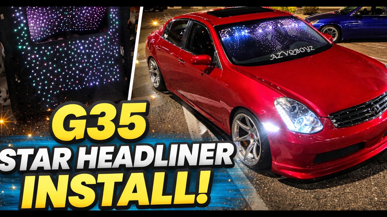 Clean g35 Interior build (star Headliner)