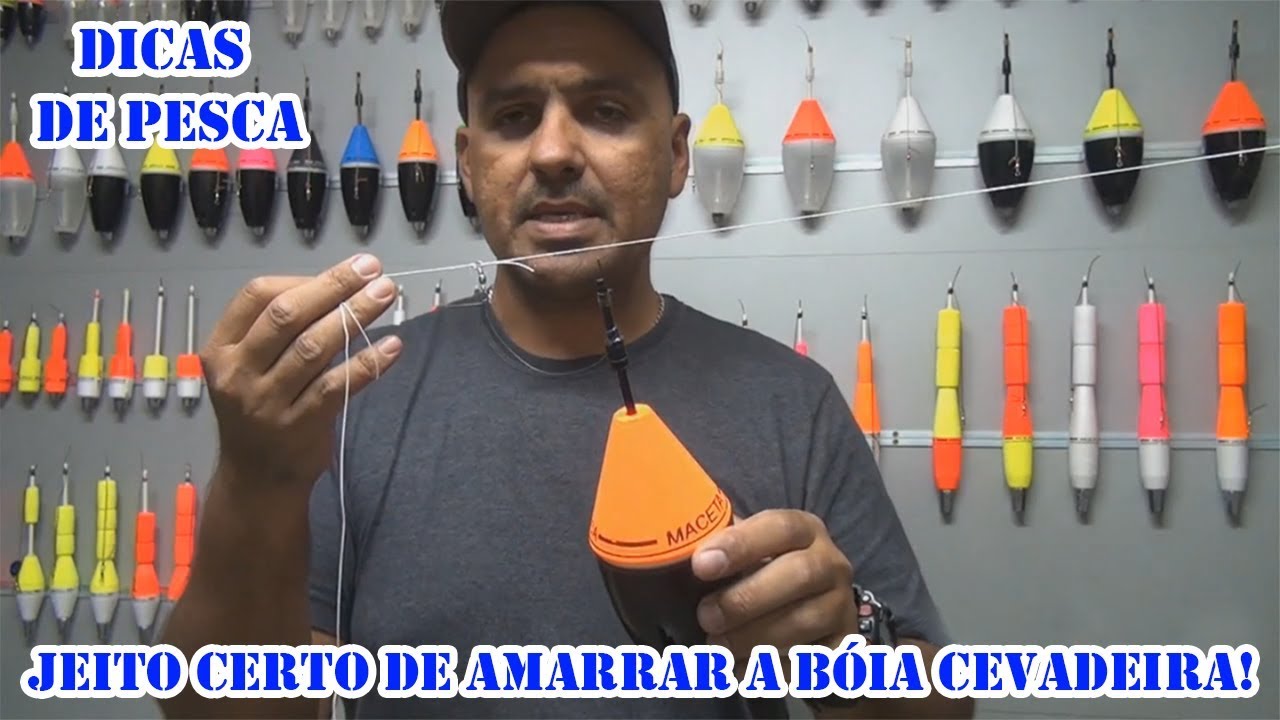 DICA DE PESCA EM PESQUEIROS - BOIA CEVADEIRA (ONDE AMARRAR AS LINHAS DA CARRETILHA E DO CHICOTE)