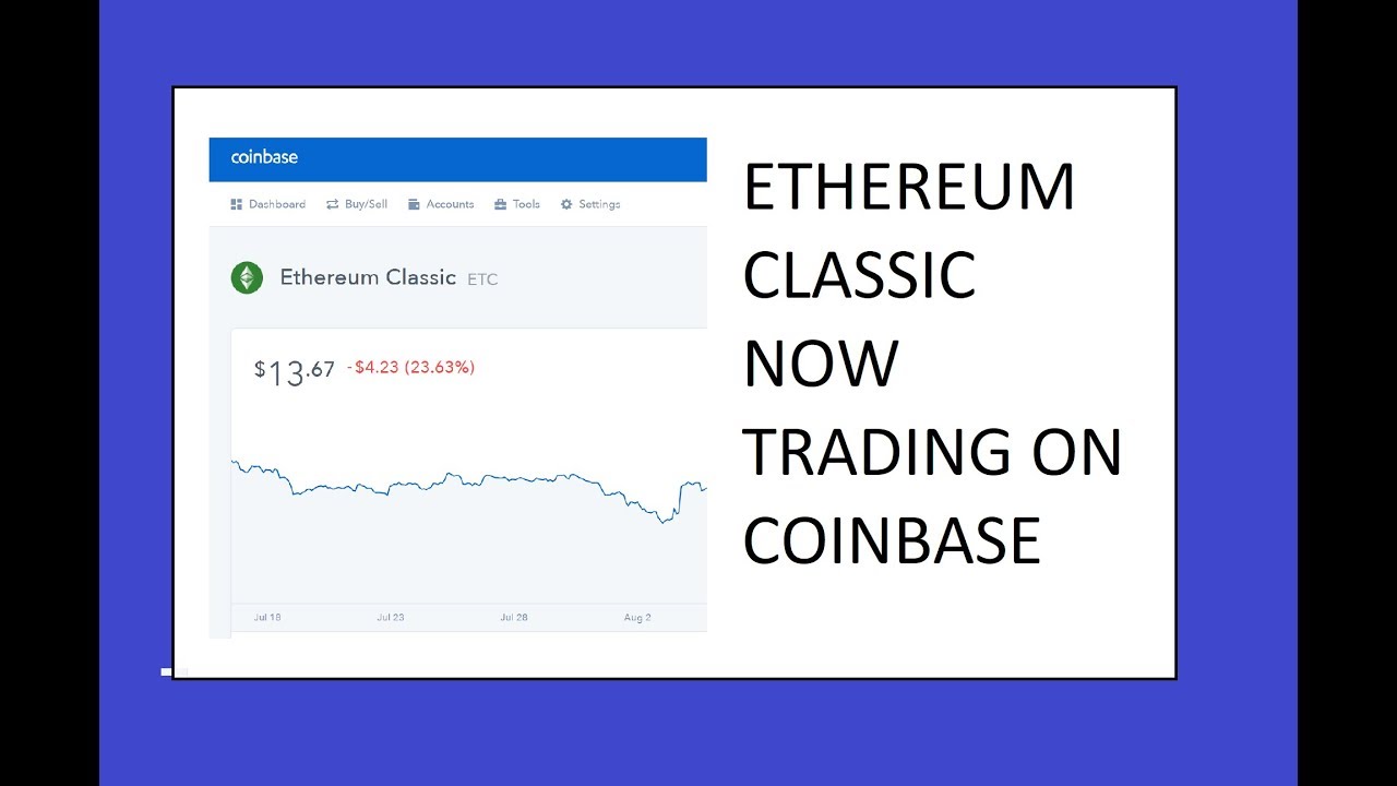 Ethereum Classic ETC OFFICIALLY added to CoinBase