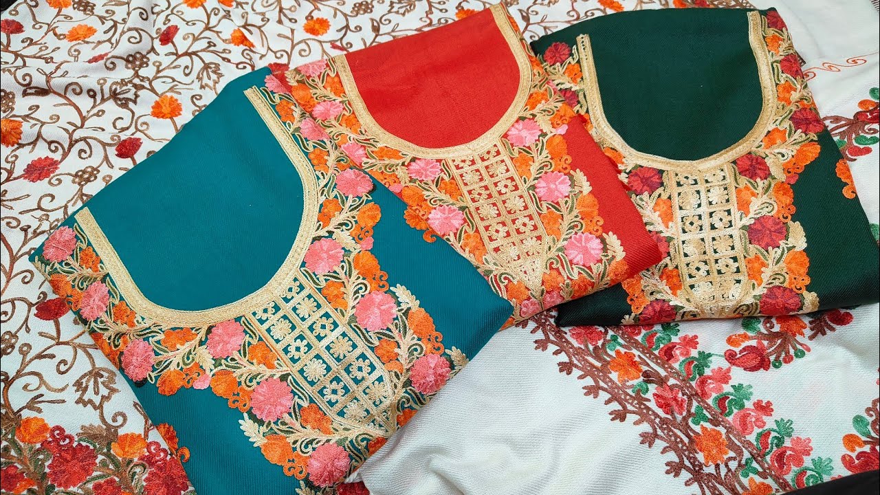 Kashmiri aari work suits 