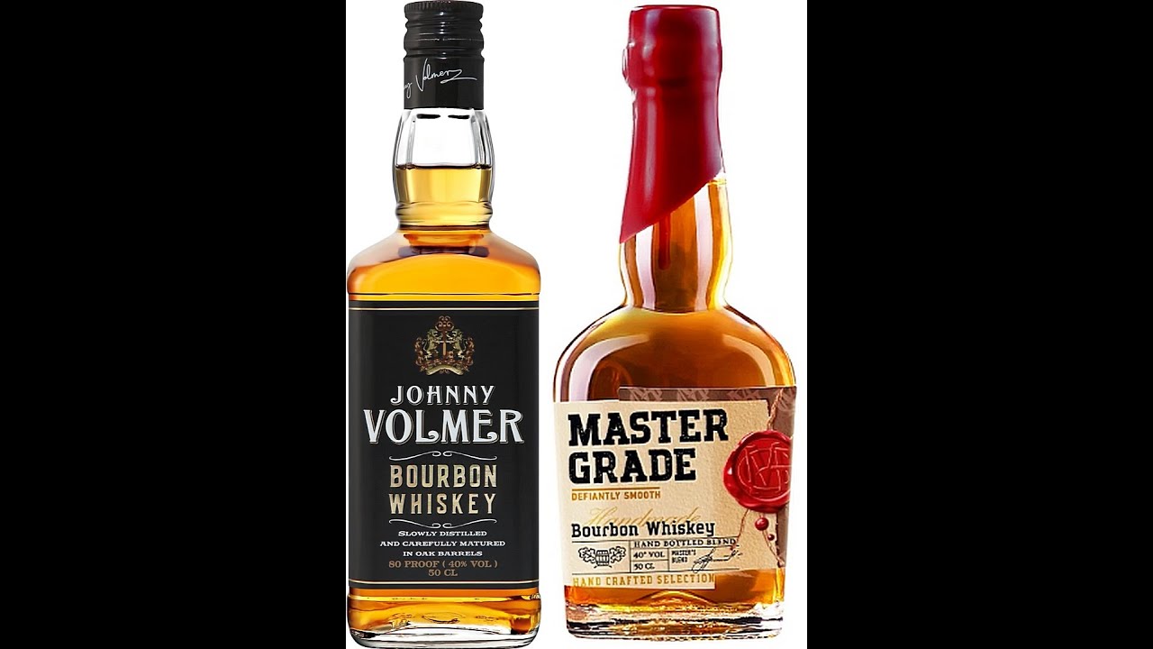 Сравнение Bourbon Whiskey Master Grade и Bourbon Johnny Volmer.