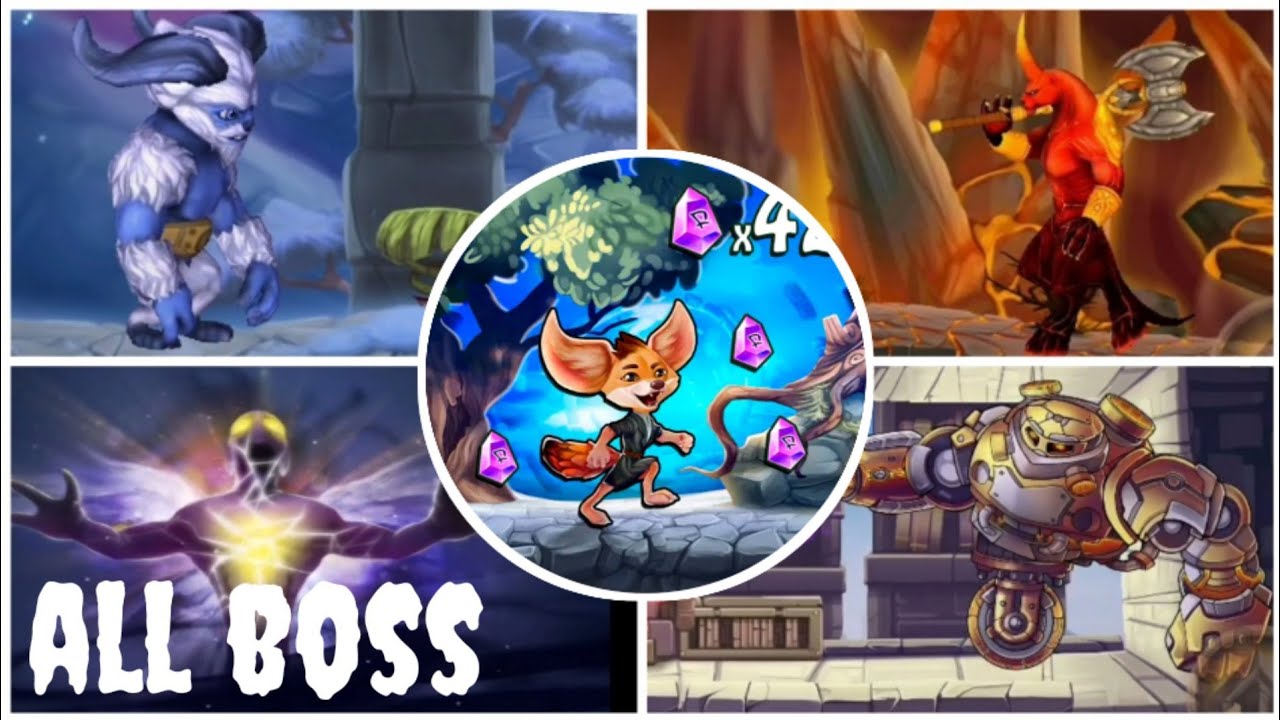 Fin Ancient Mystery platformer - all bosses + ending