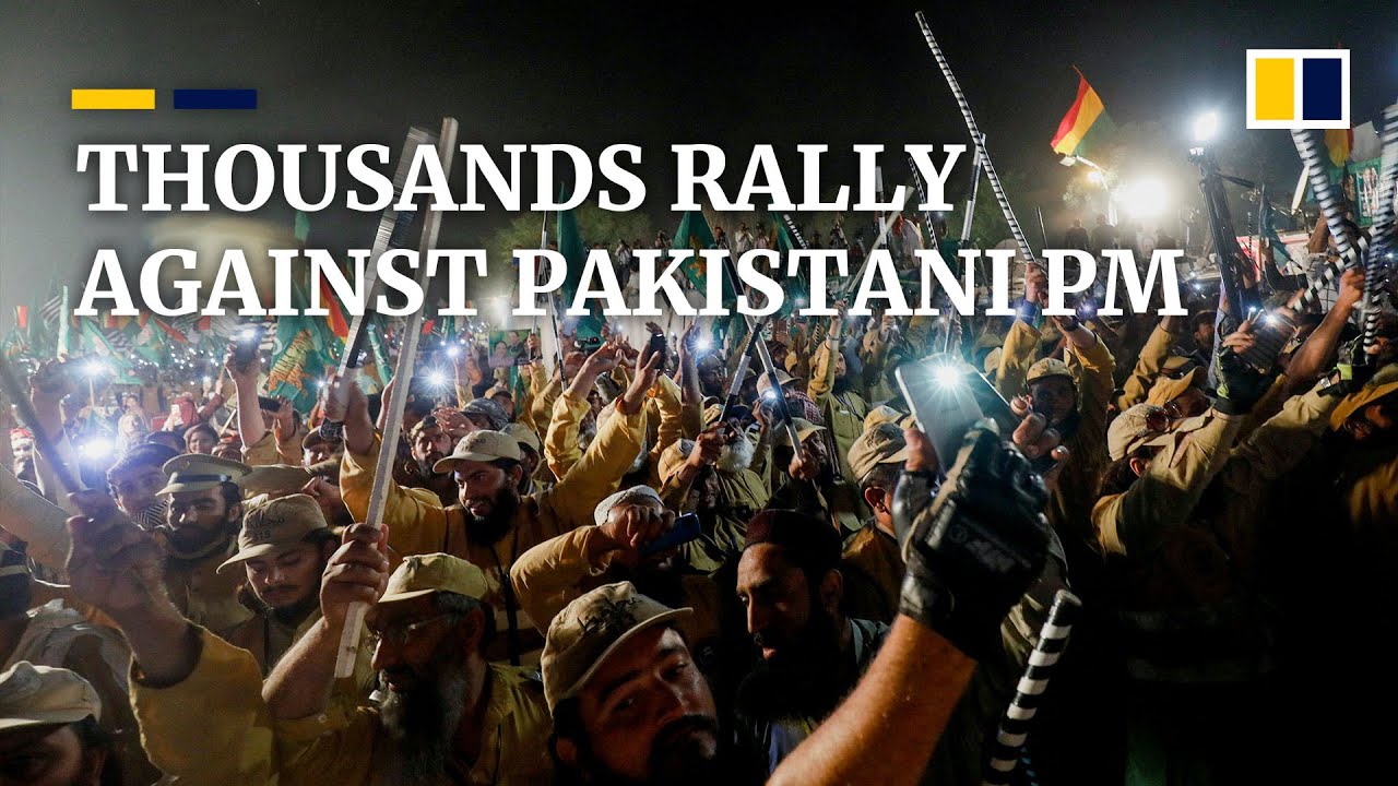 Pakistani PM Imran Khan under pressure as thousands rally in support of no-confidence vote