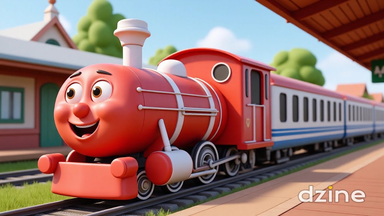 Kereta Api Ceria 🚆🎶 | Lagu Anak Indonesia | Train Song for Kids