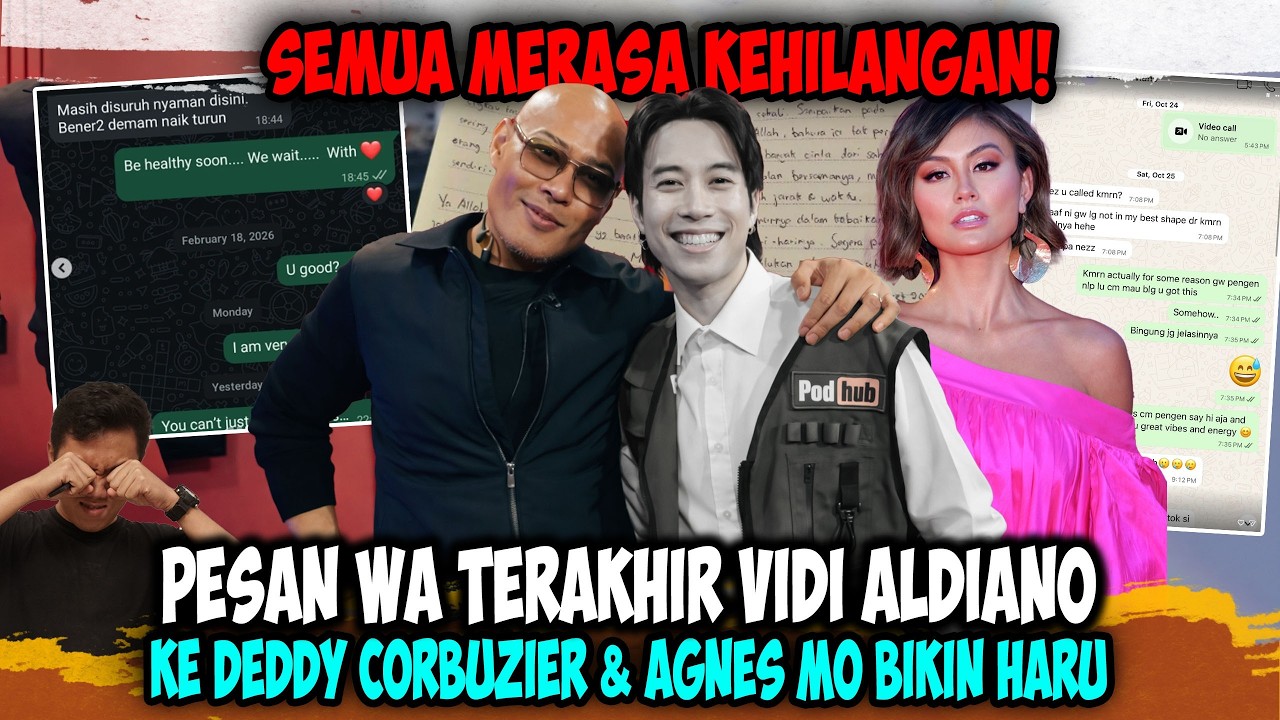VIRAL PESAN TERAKHIR VIDI ALDIANO⁉️ Deddy Corbuzier & Agnes Mo Nangis Kehilangan Sosoknya