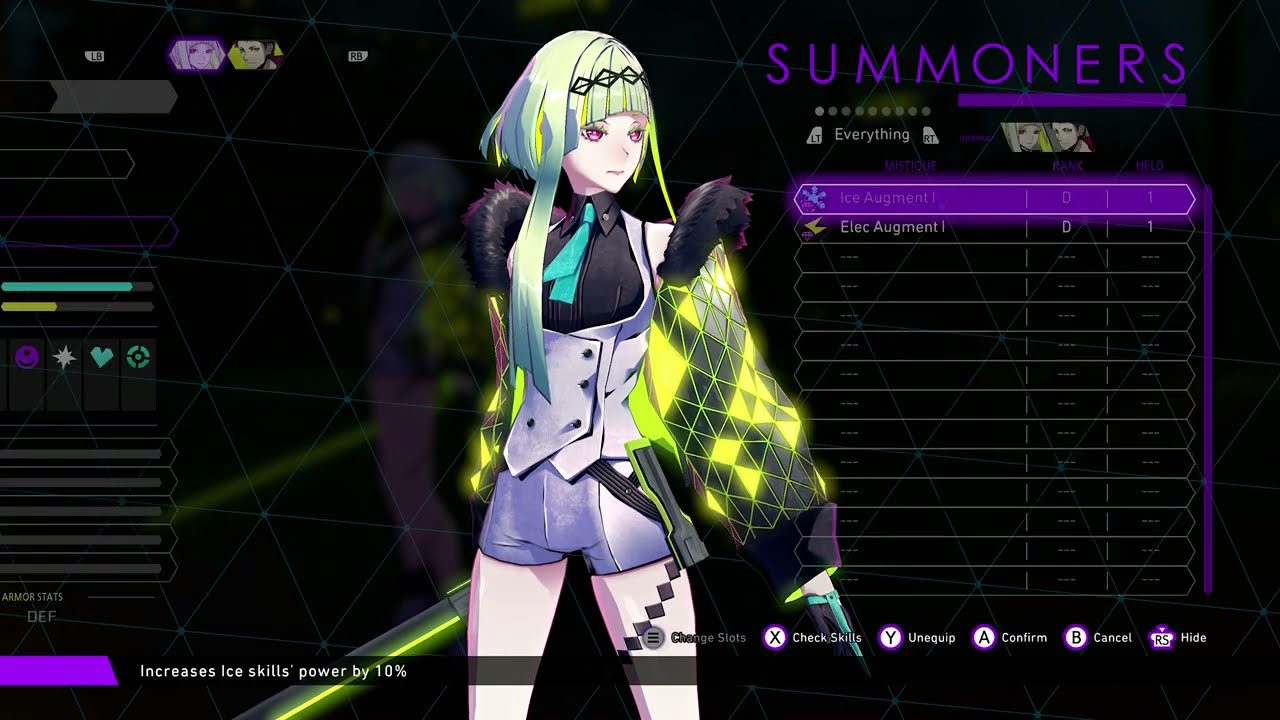 Soul Hackers 2 Equip Mystique Increase Skills Power