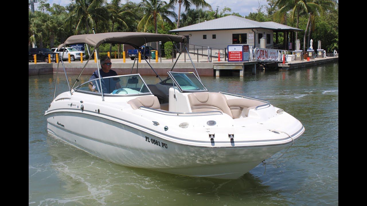 SOLD..2014 Hurricane SunDeck 2400 Outboard available in Naples Florida. Dan DiLisio