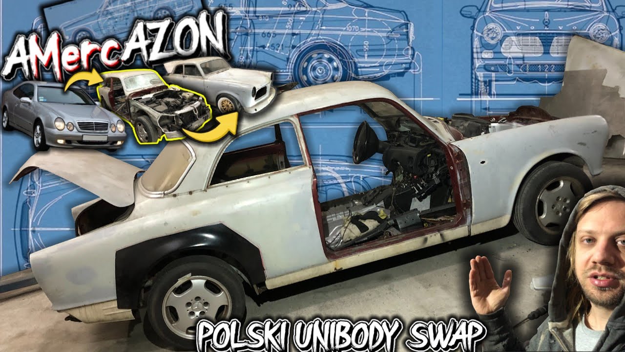 ( Część 3 ) Kładę VOLVO Amazon na MERCEDESA CLK320 ! Unibody SWAP I  POLSKI HOTROD