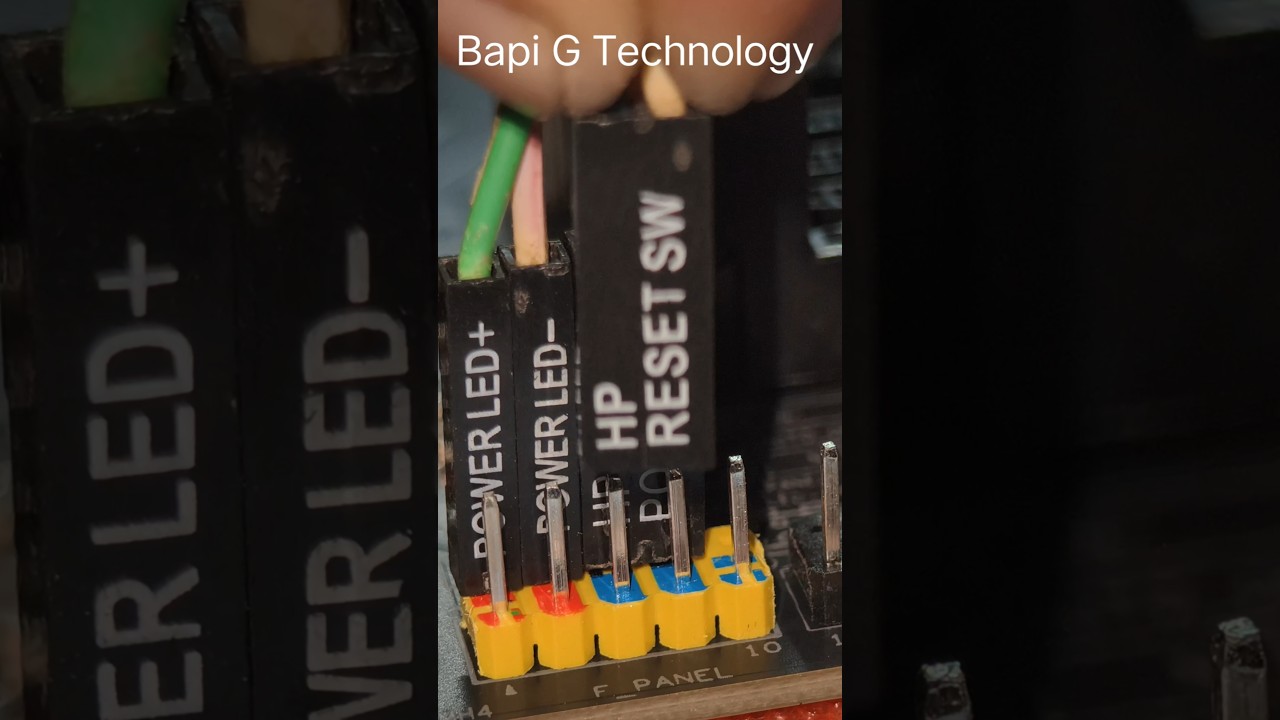 Front panel connectors how to connect front panel in motherboard #motherboard #shorts #gaming