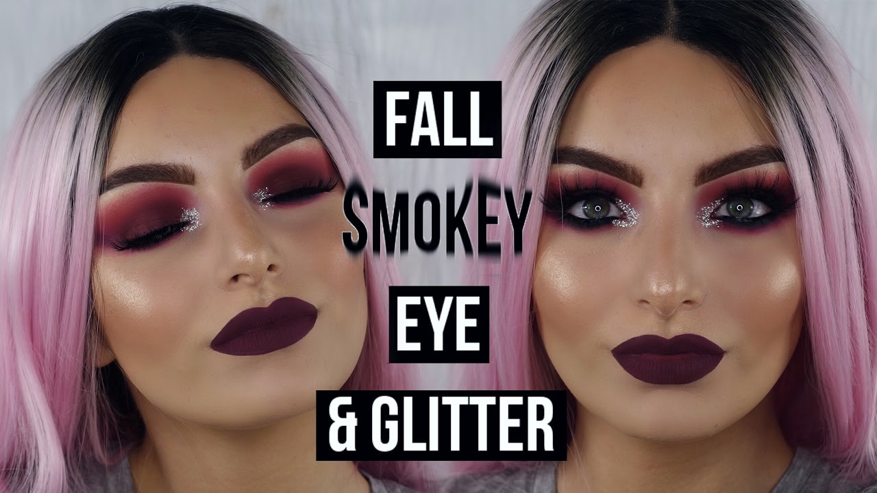 Fall Smokey Eye + Glitter Makeup Tutorial | Shelby Triglia