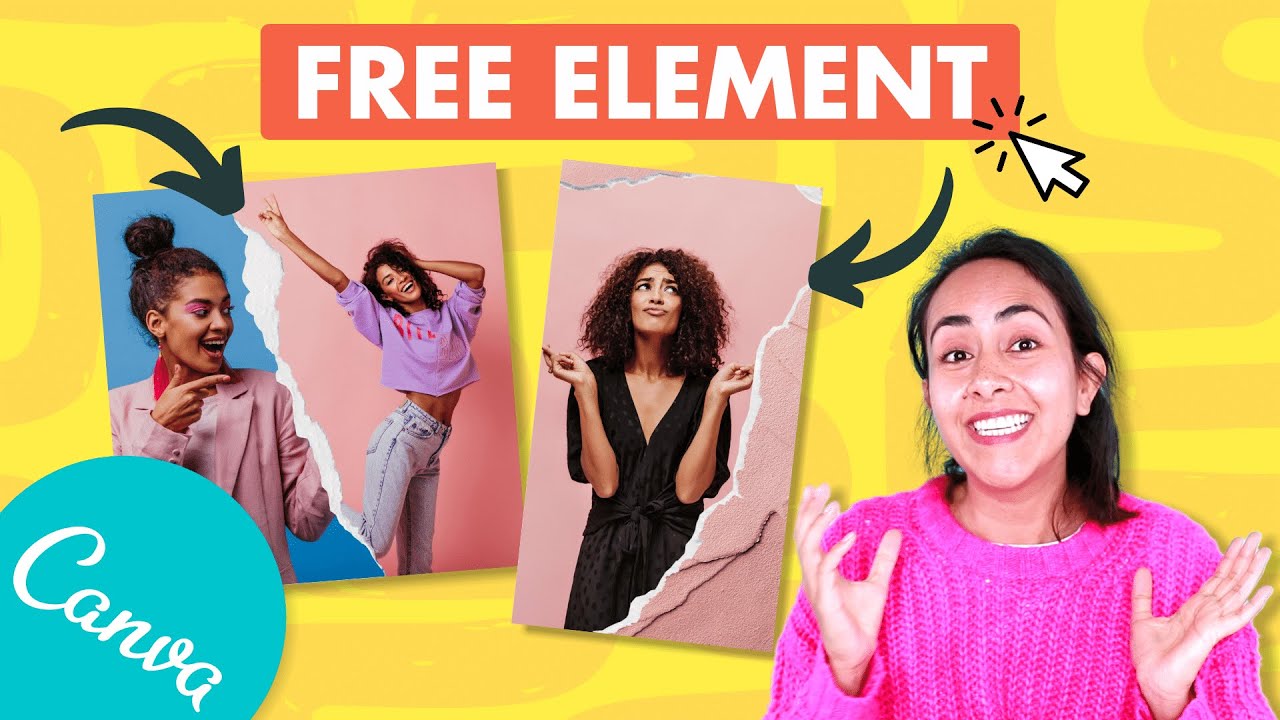 How to make a RIPPED PAPER effect (FREE Creative Idea in Canva)