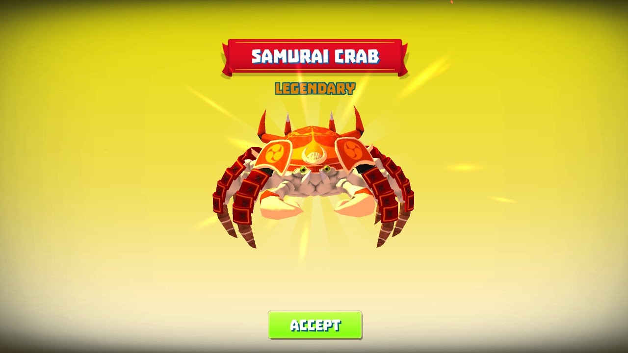 King of Crabs New Legendary Crab Samurai Unlocked