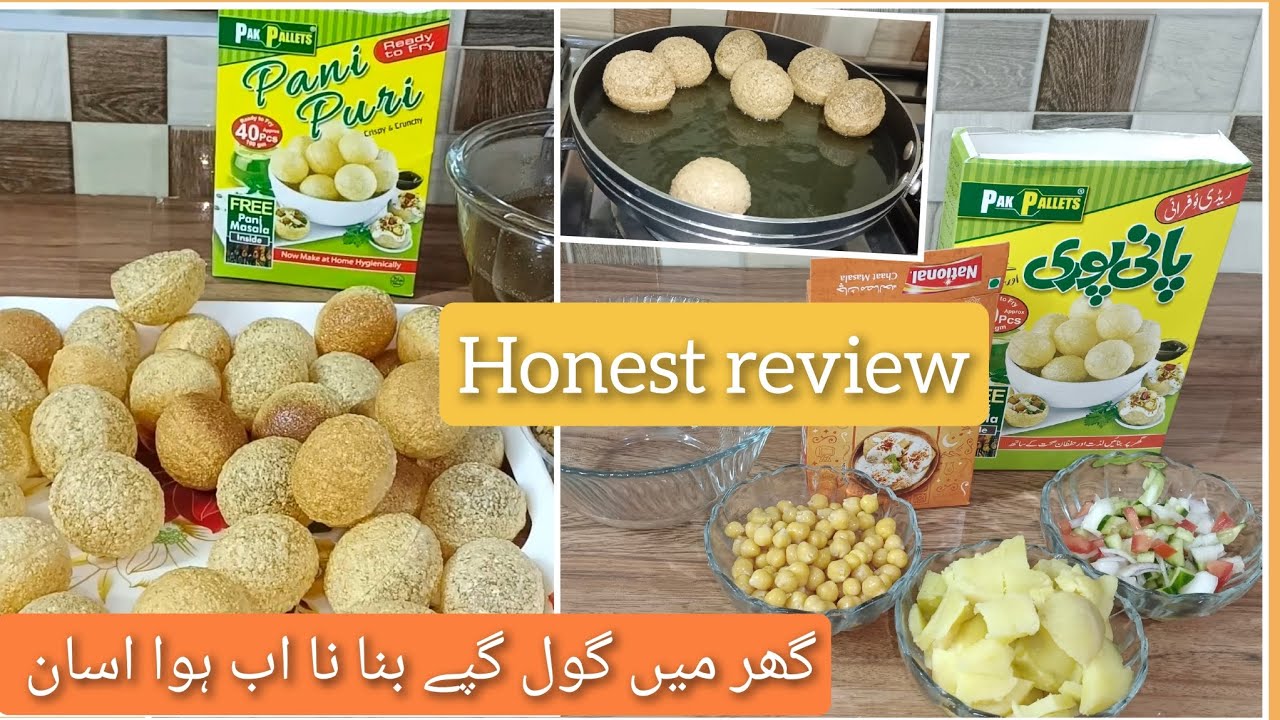 Обзор Pak pallets pani puri (golgappay) | Честный обзор | Готовые к употреблению пани-пури