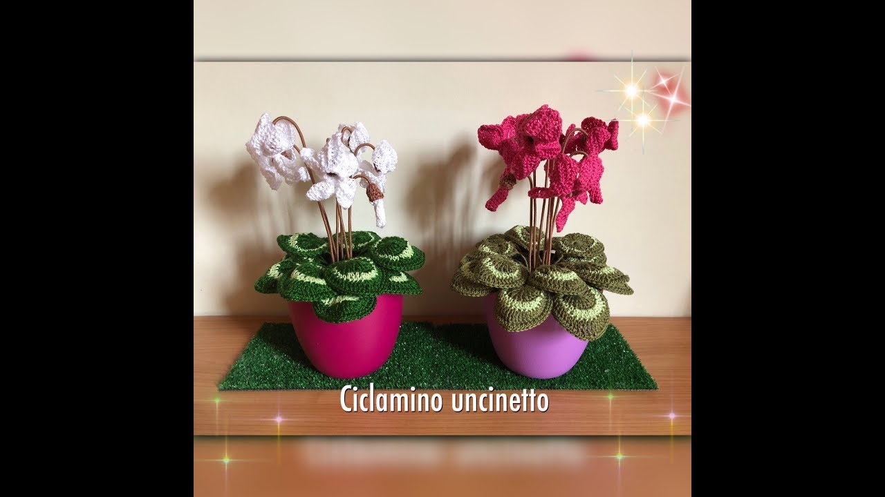 Ciclamino all'uncinetto ( tutorial)