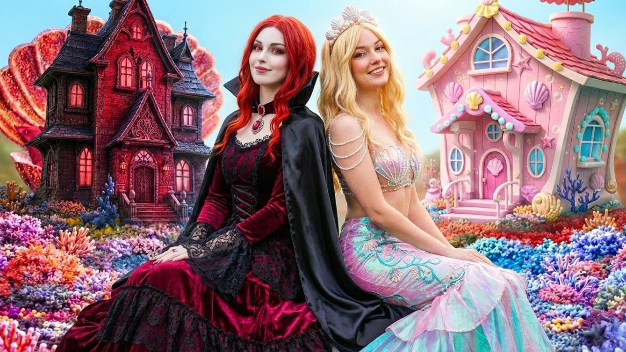 Мы построили ДВЕ фантазийные комнаты мечты 😳🧜‍♀️🦇 Русалка vs Вампир — Кто победит?!