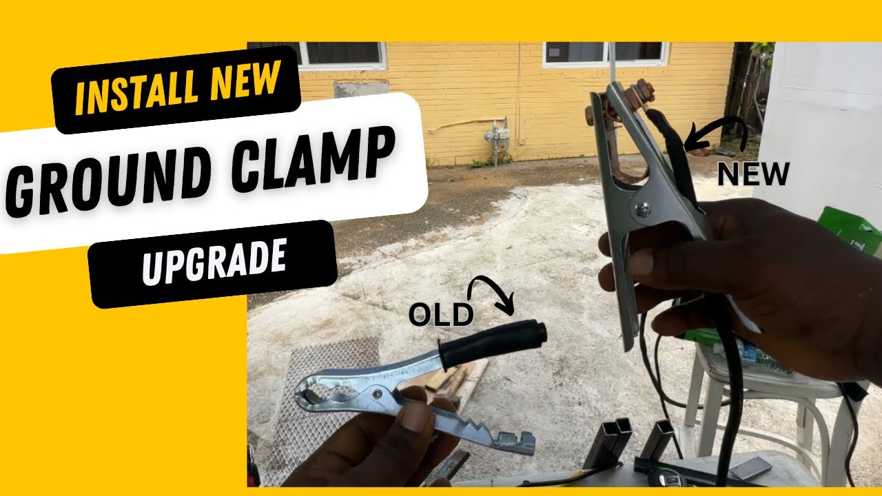 How to install a new ground clamp| welding 101