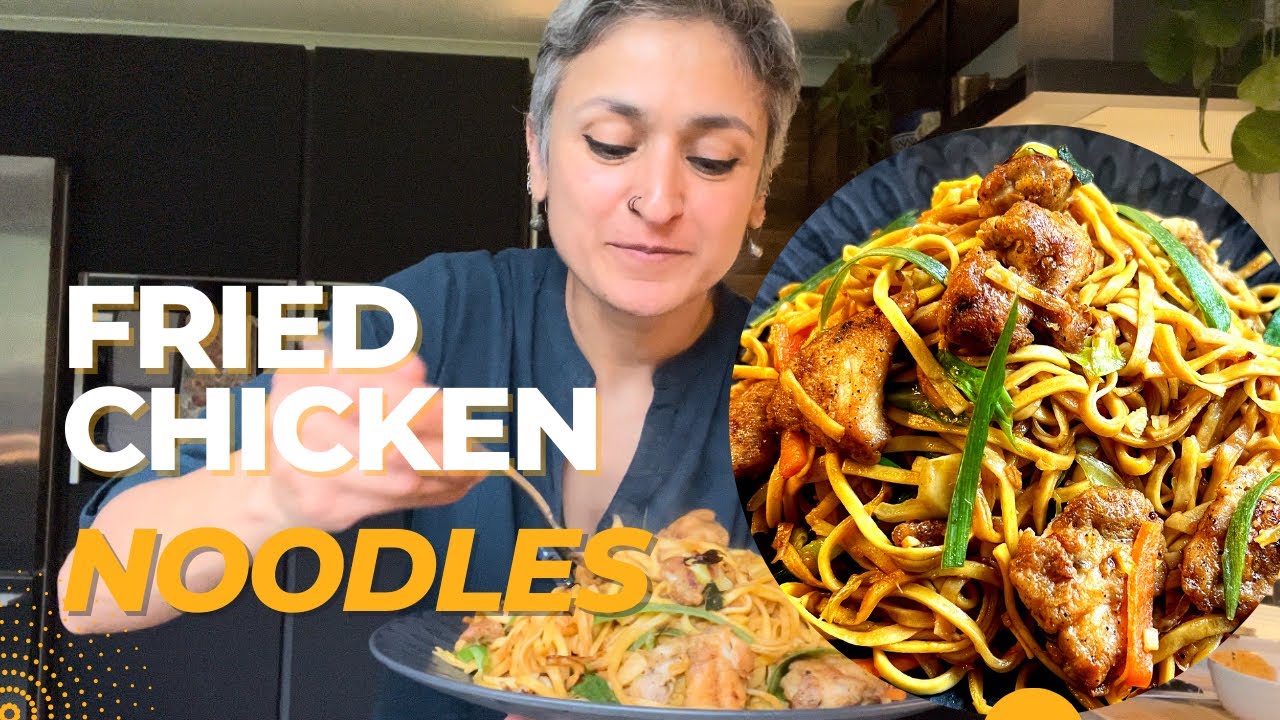 FRIED CHICKEN NOODLES | Delicious chicken noodles you must try | Food with Chetna