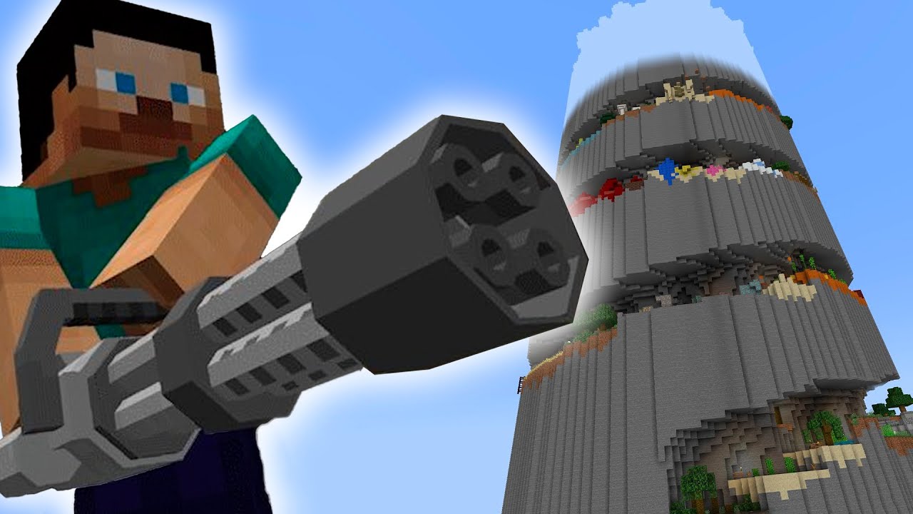 TORRE PARKOUR con ARMAS en Minecraft (acaba fatal)