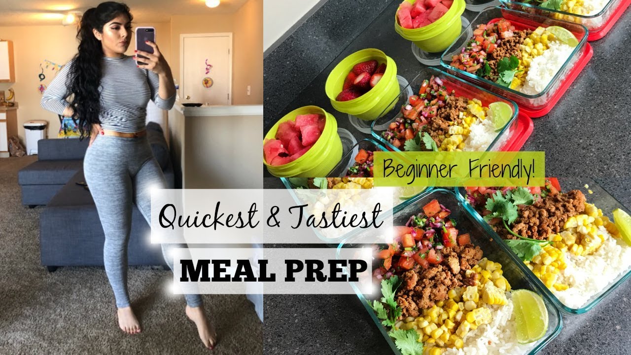 QUICK & SUPERRR EASY MEAL PREP | TACO BOWLS | BEGINNER FRIENDLY!