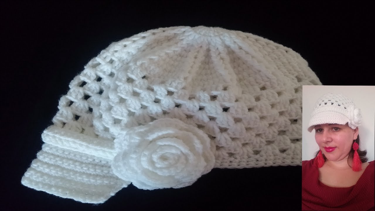 COMO TEJER GORRA CON VISERA A CROCHET 🧶🧢