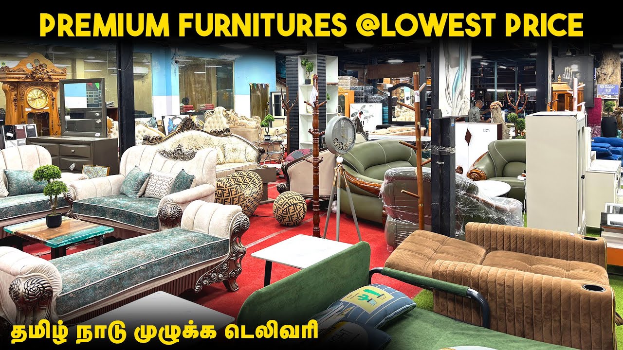 🛑பாதிக்கு பாதி விலை |Furniture Street Chennai🔥 Own Manufacturing Furniture Wholesale Tamilnadu