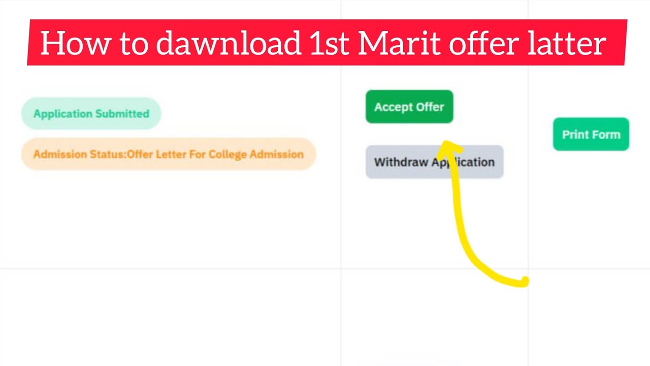 How to check ccs university Marit & download offer latter for admission 2025