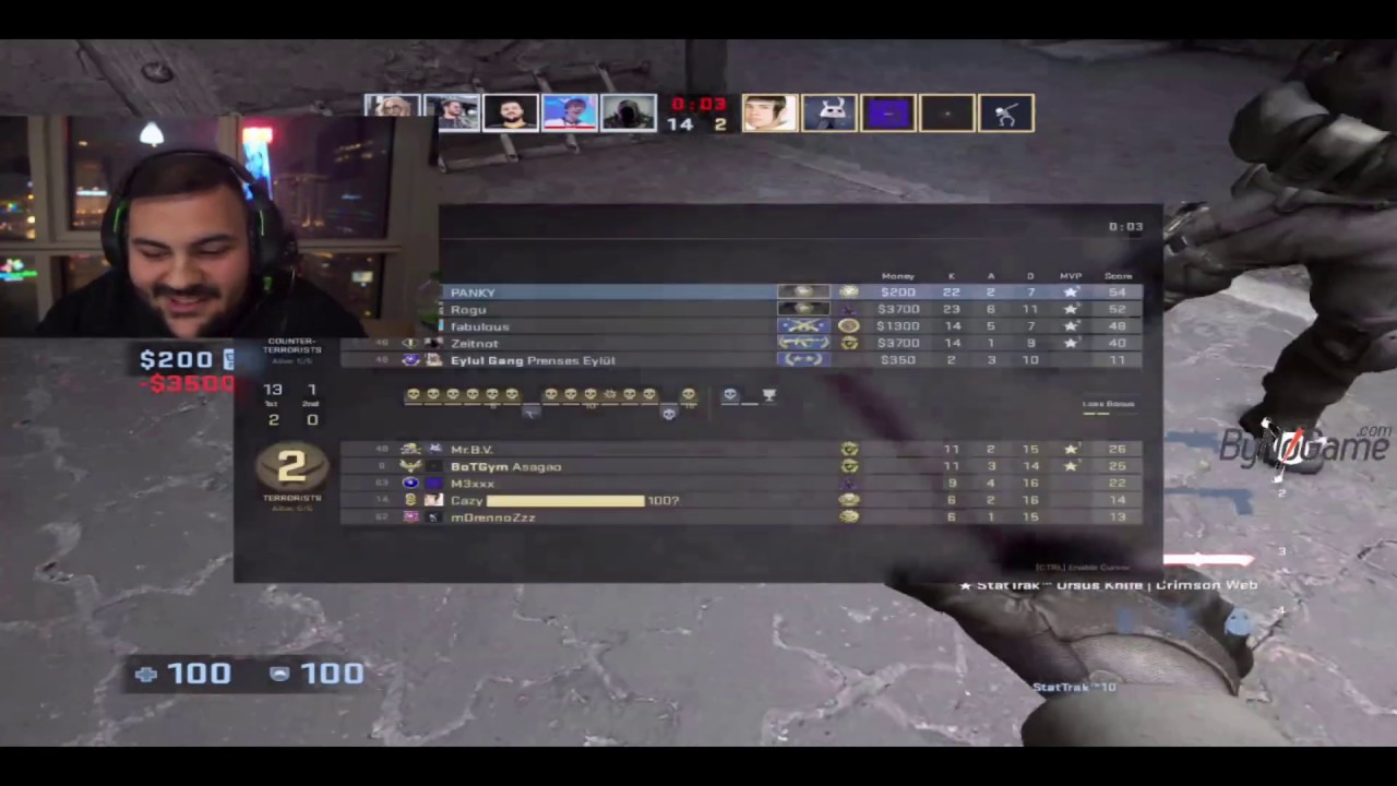 Panky & Zeitnot & Rogu & Fabfab & EYLÜL CS GO RANKED OYNUYOR