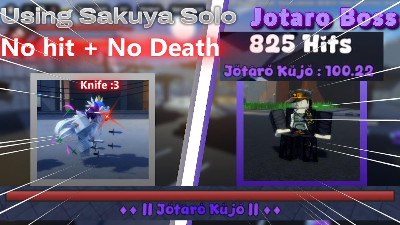 Sakura Stand Solo Jotaro Boss With Sakuya (No Hit + No Death)