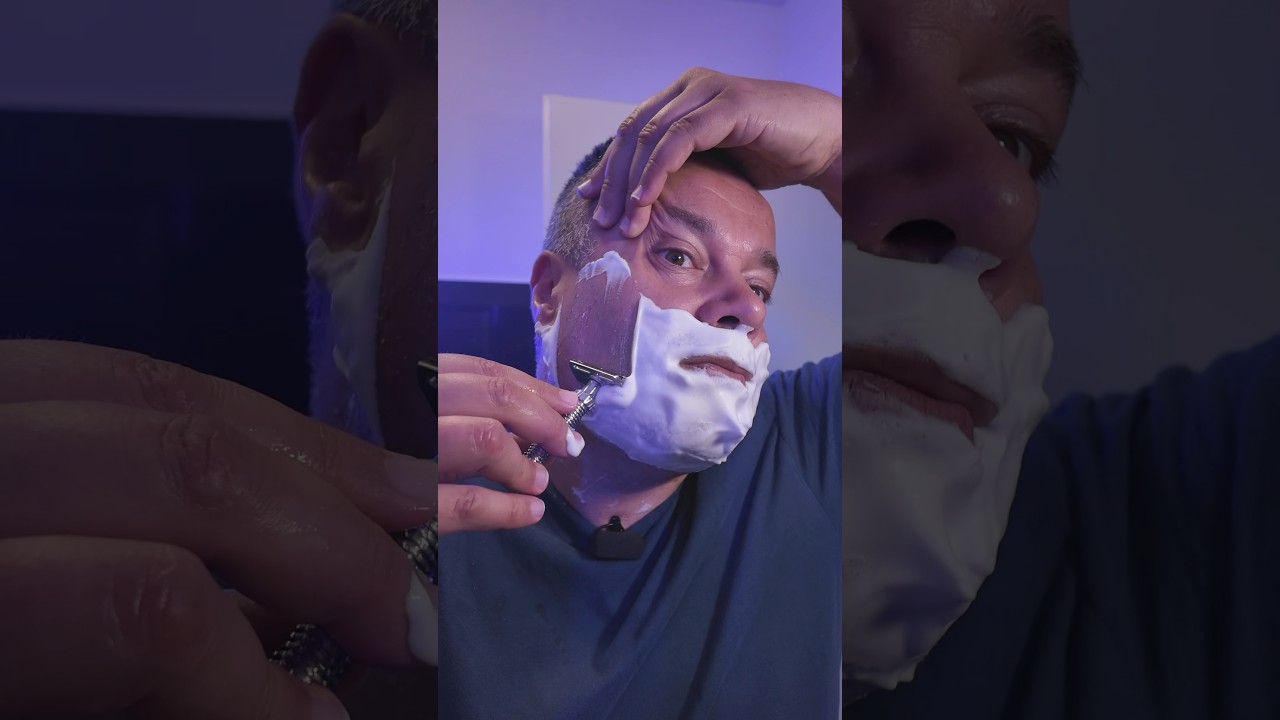 Mi faccio la Barba con il rasoio di sicurezza Oliworks M3teorite #asmr