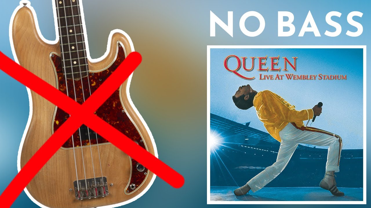 Queen - Now I'm Here (Live At Wembley Stadium) for bass player (NO BASS !)