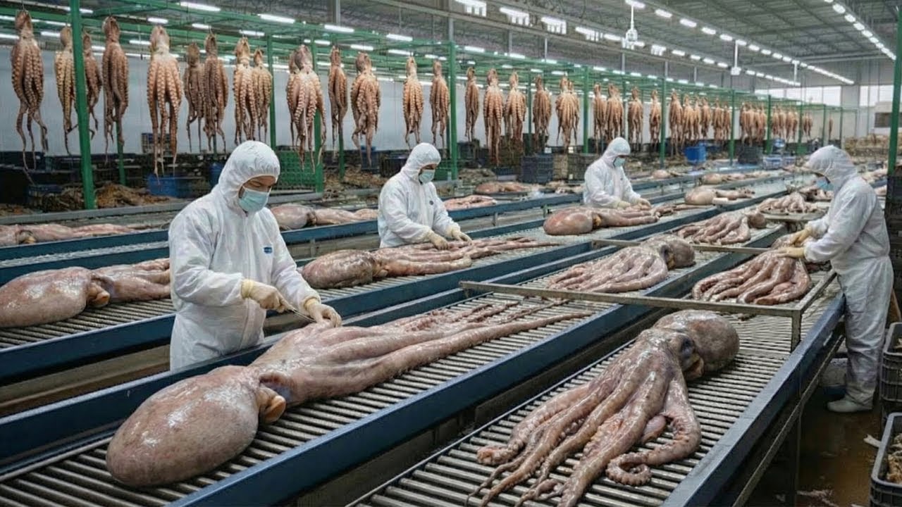 Inside An Octopus Factory - From Octopus to Takoyaki