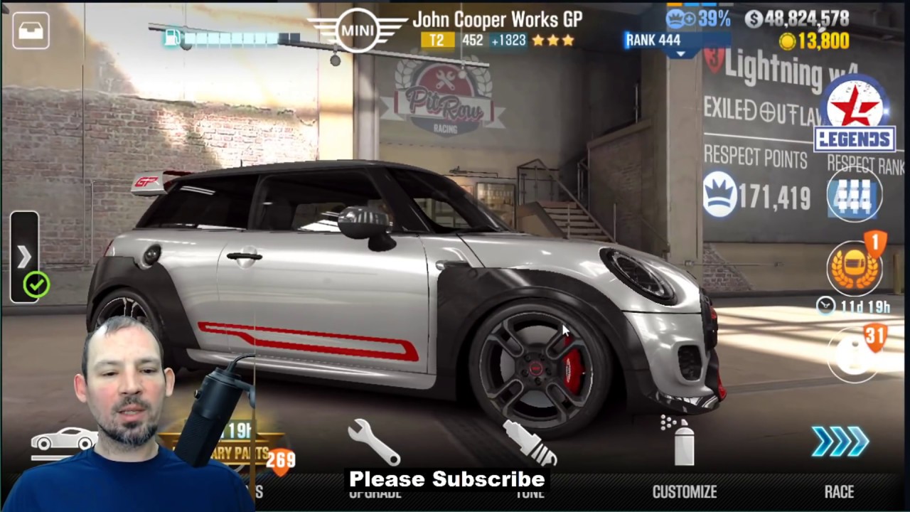 CSR2, John cooper works gp mini, shift pattern to beat dyno time / how to drive playlist