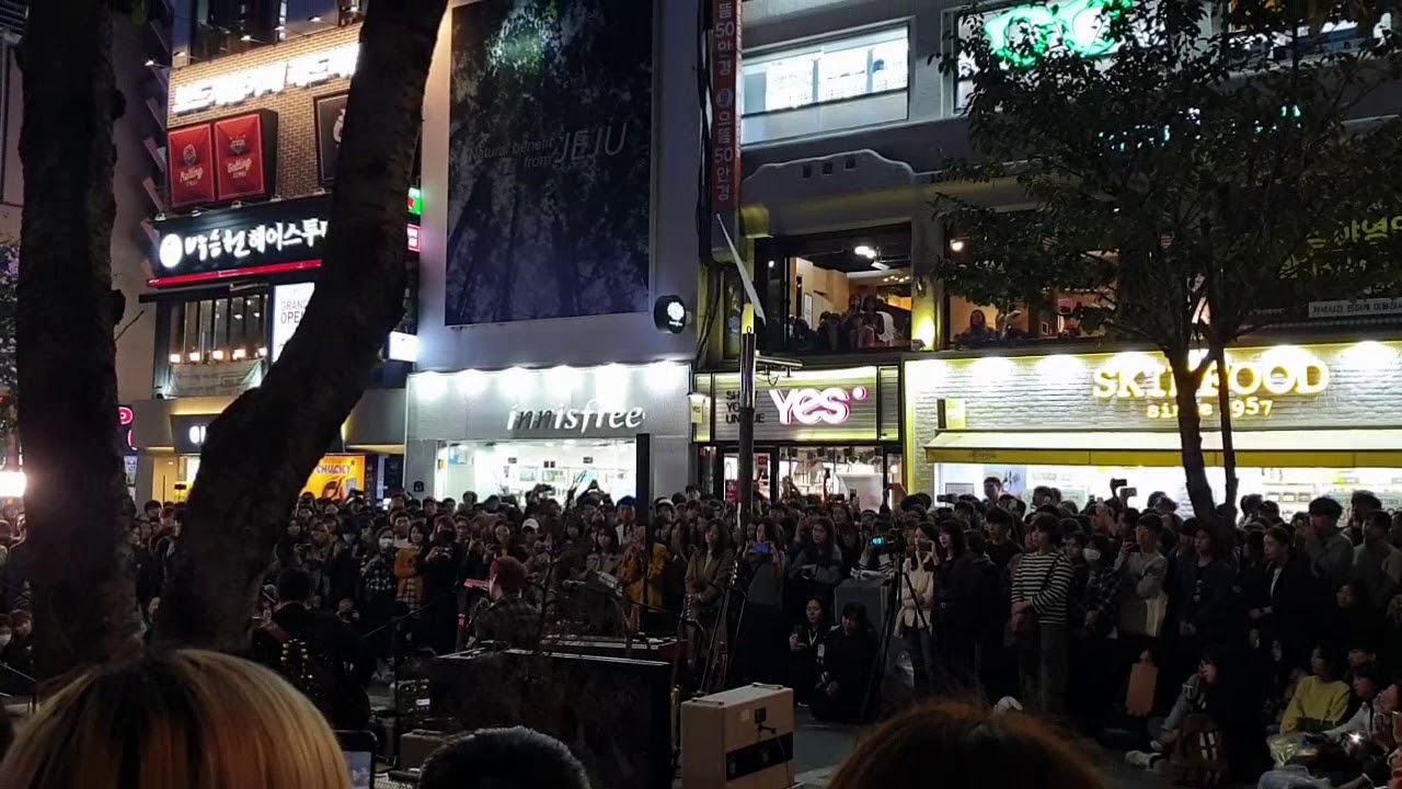 20191020 넬 신촌 버스킹 (오분뒤에봐,섬,한계) - Nell Busking in Sinchon