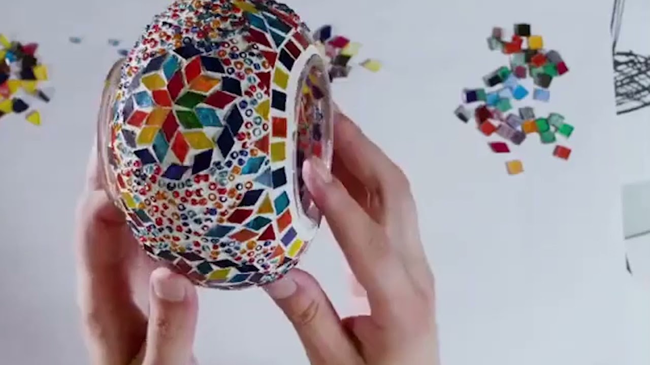 HOW TO MAKE MOSAIC LAMP