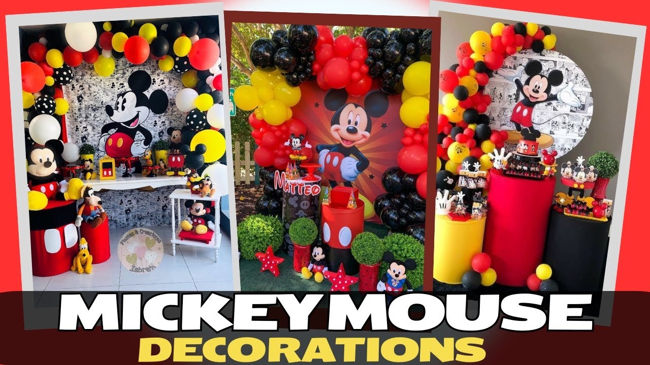 🎈🐭 Mickey Mouse Party Decoration Ideas | Classic Mickey Themed Party Inspiration 🎉