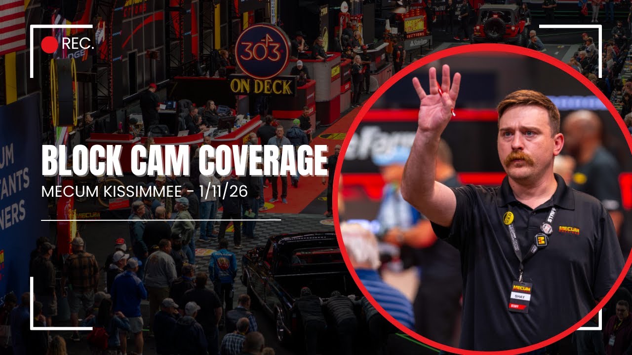 Mecum Kissimmee Live Block Cam: Sunday, Jan. 11, 2026