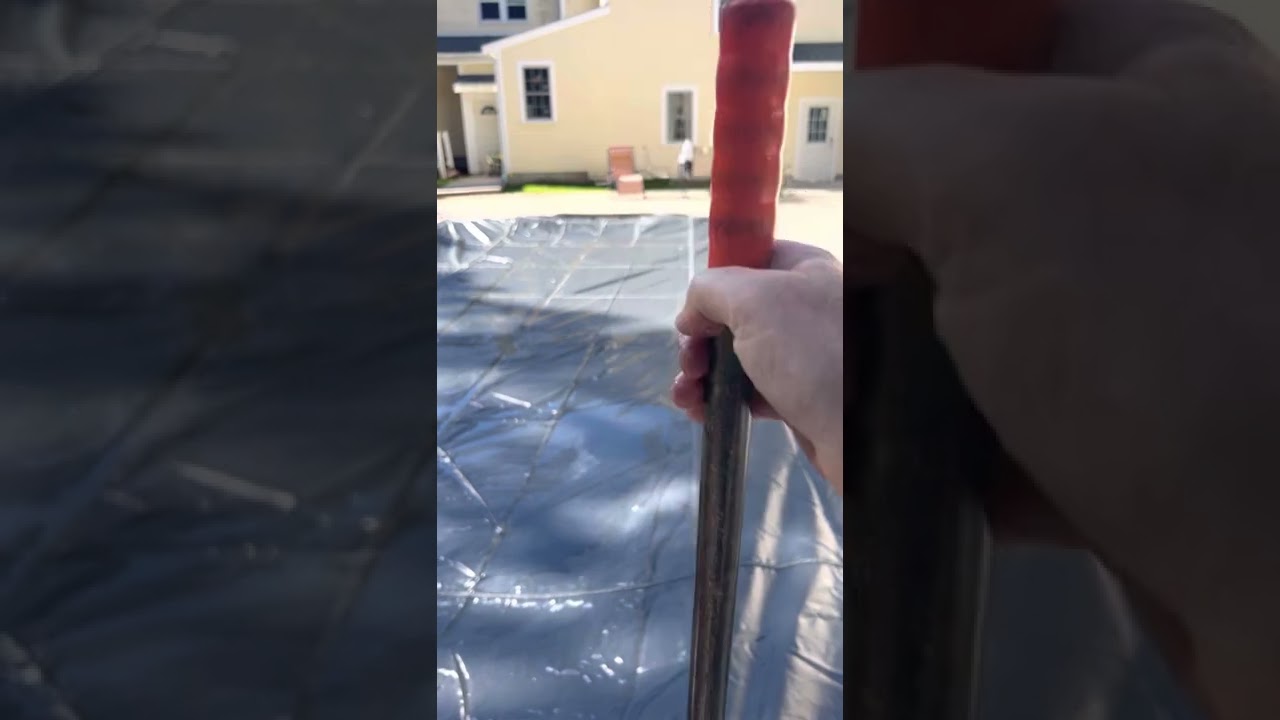 Put a safety cover on alone.