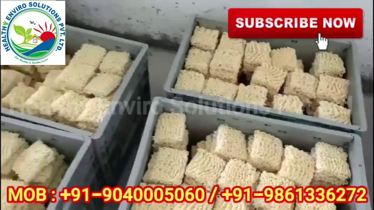 Instant Noodles Making Machine Full Video II Instant Noodles Production Line II Mob : 9040005060