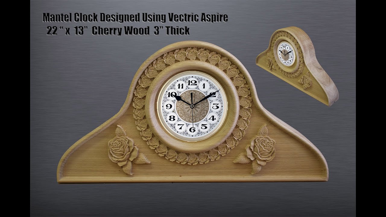 Vectric Designed Mantel Clock 3