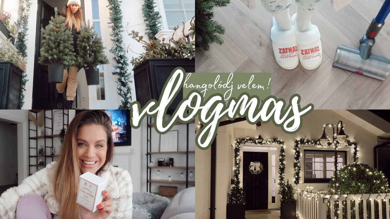 VLOGMAS 🎄Hangolódj velem! // dekorálás, haul, 🐶 Jézuska │ Karin Dragos