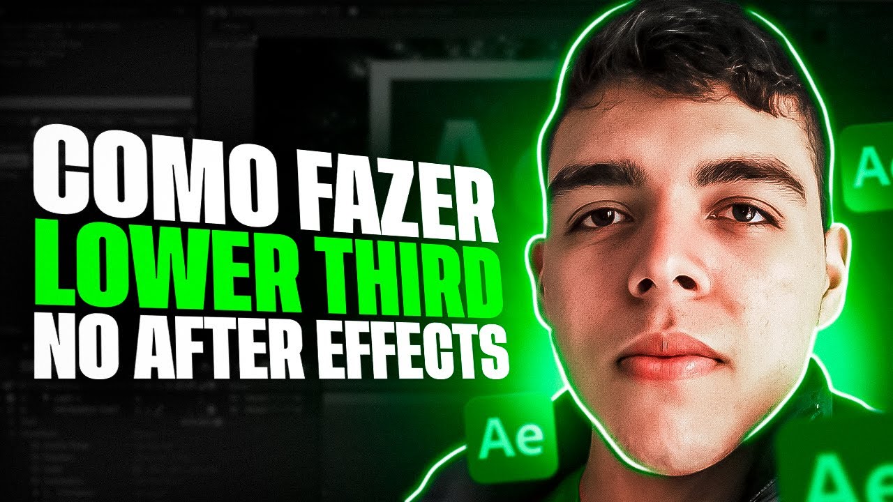 Como Fazer uma LOWER THIRD Animada para Redes Socias no After Effects!