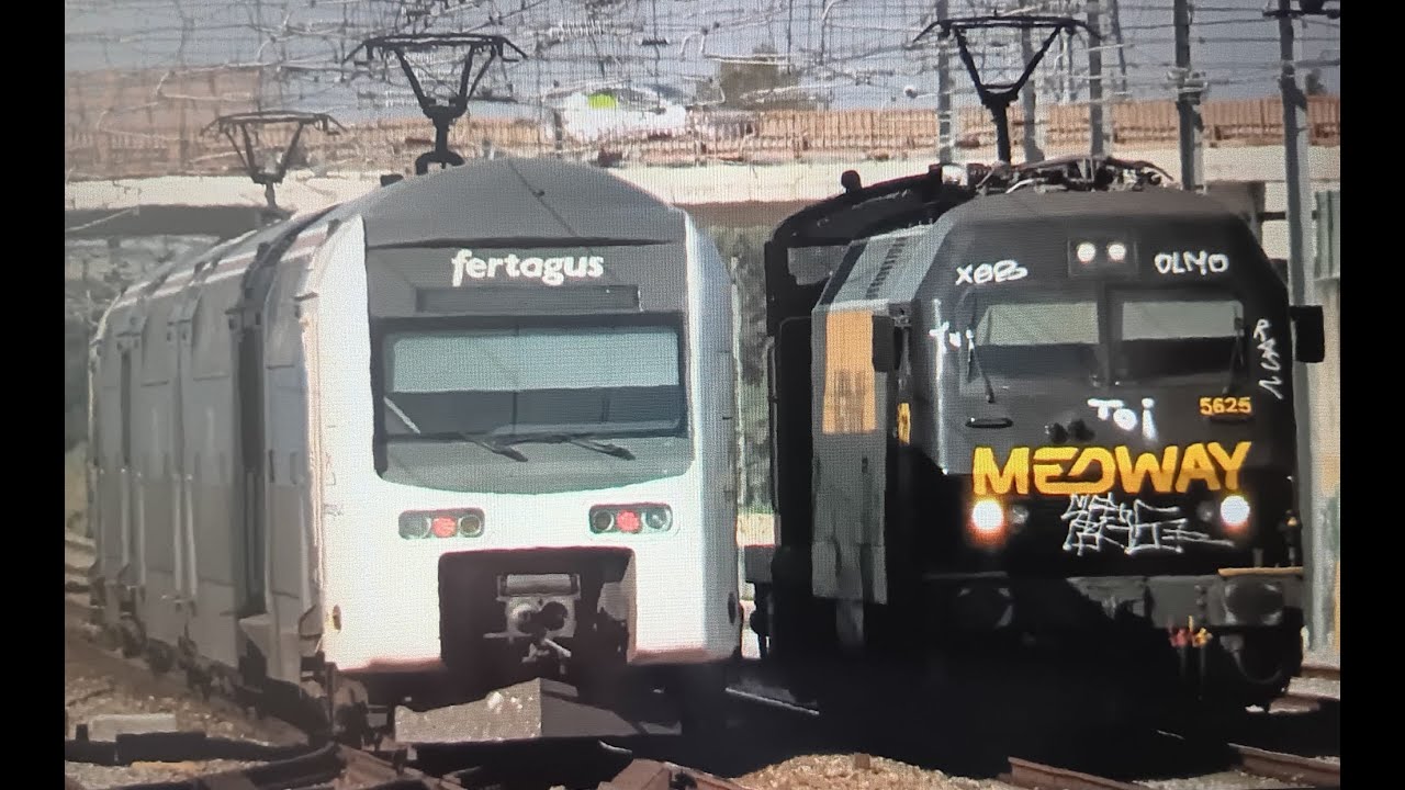 Compilação de comboios Medway, Fertagus e CP Suburbanos em Palmela - Linha do Sul/Sado - 2025