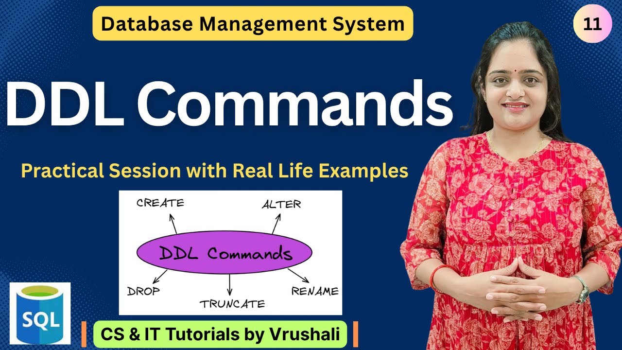 DBMS 11: Learn DDL Commands in SQL | Hands-on Tutorial with Practical Examples