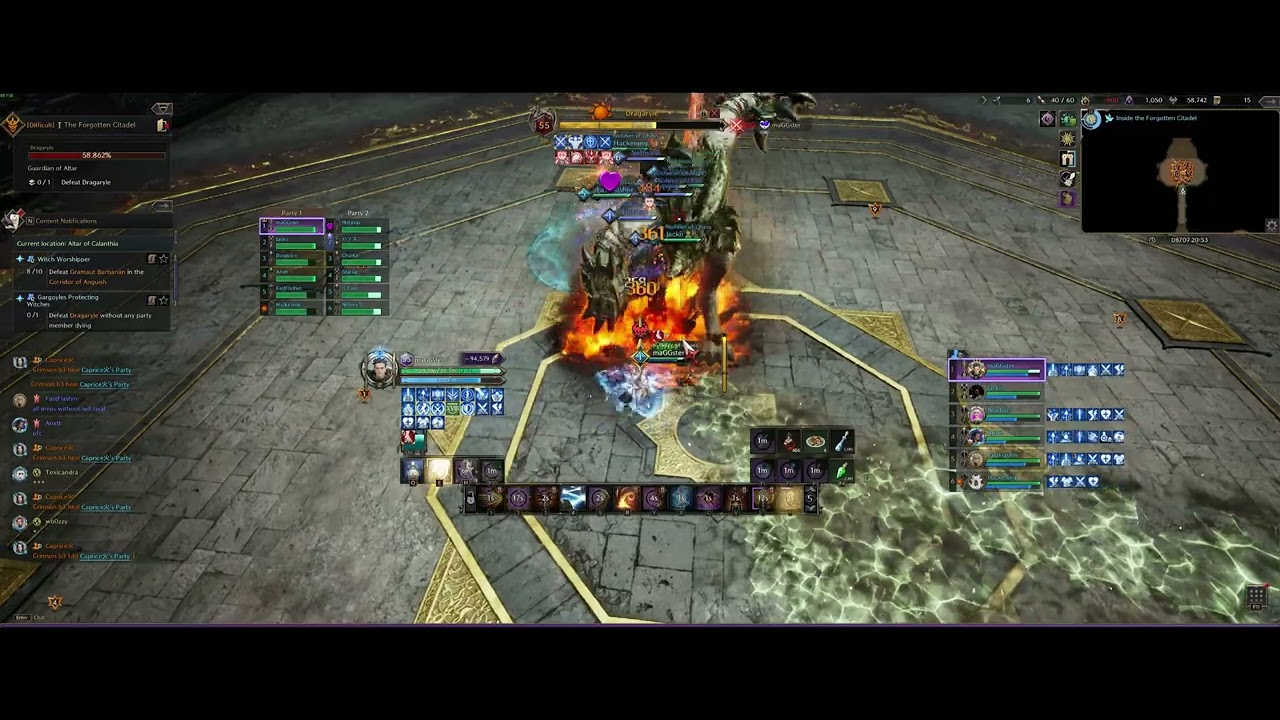 Calanthia Raid, 1st Boss, 2nd difficulty, Tank POV, Throne and Liberty