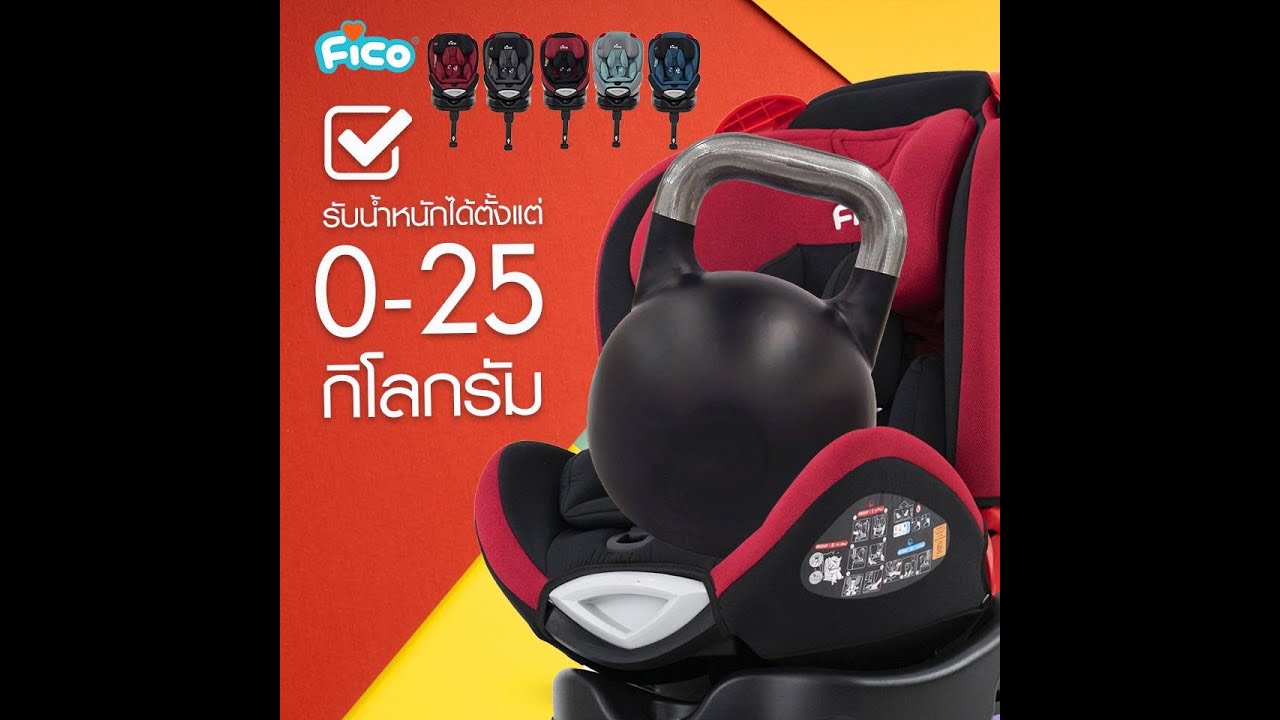 การติดตั้งคาร์ซีท Fico รุ่น KS20  แบบหันหน้าออกจากเบาะ สำหรับเด็ก 9 เดือนขึ้นไป