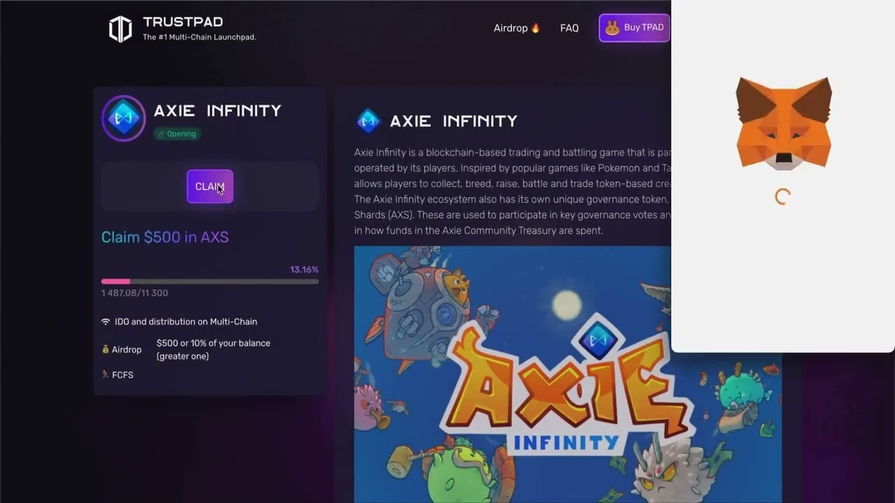 Get Basically Free Money with Axie Infinity the Ultimate Crypto Airdrop.